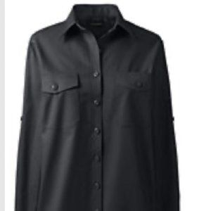 Land's End_Women's Long sleeve straight Collar Work shirt-NEW Plus size 3X